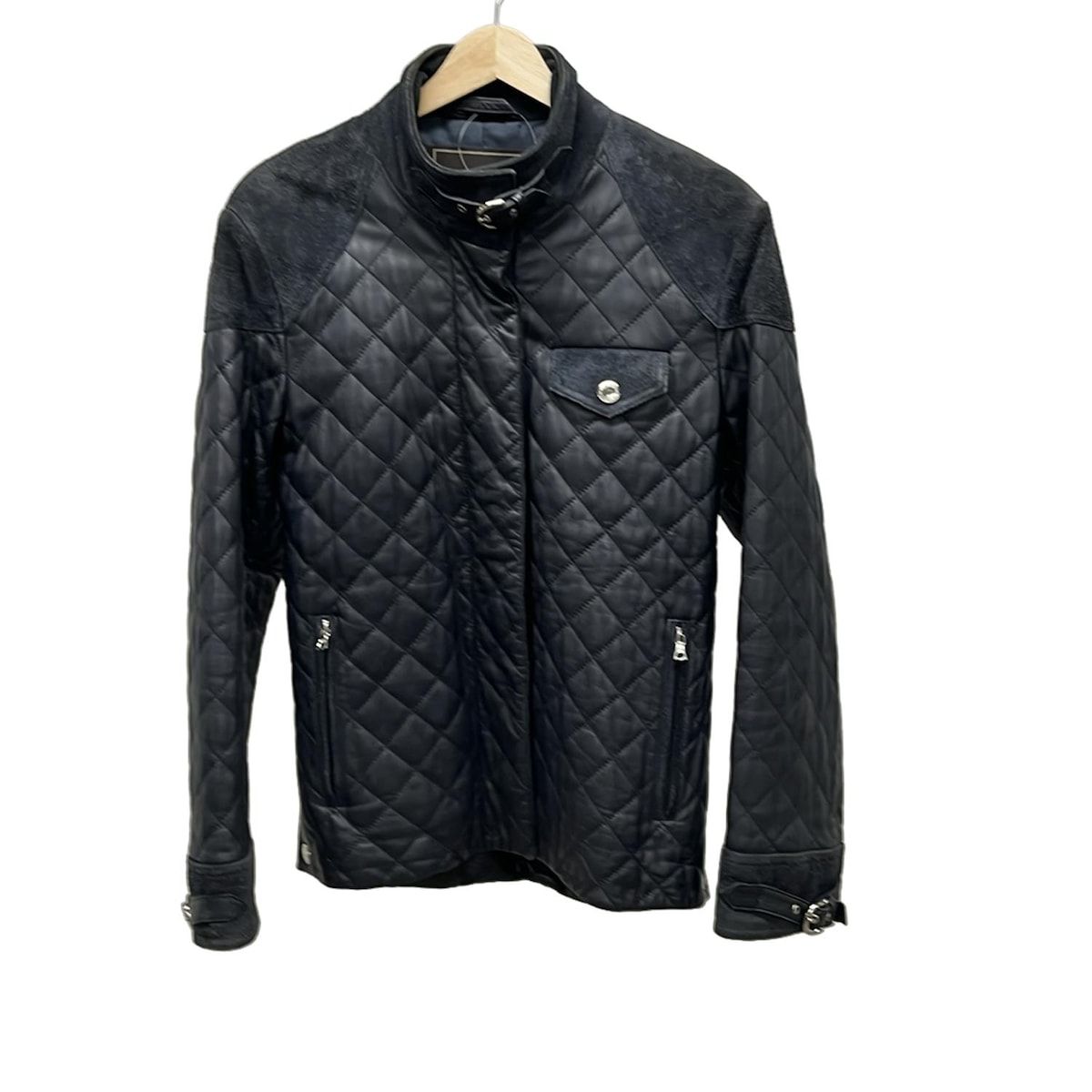 メンディ　COACH ブラック レザーライダースジャケット COACH - コーチ／COACH ライダース ジャケット JKT アウター メンズ