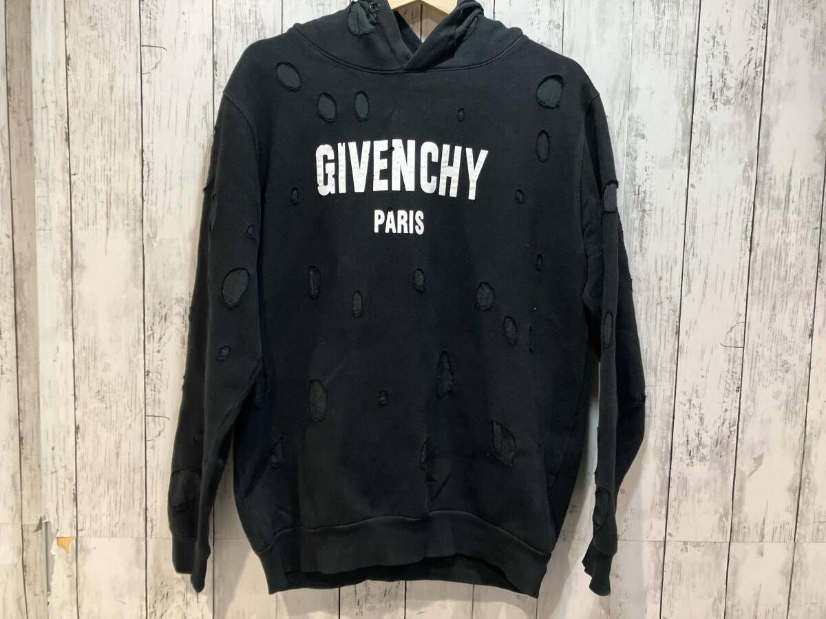 GIVENCHY デストロイパーカー ジバンシー ダメージ加工 パーカー
