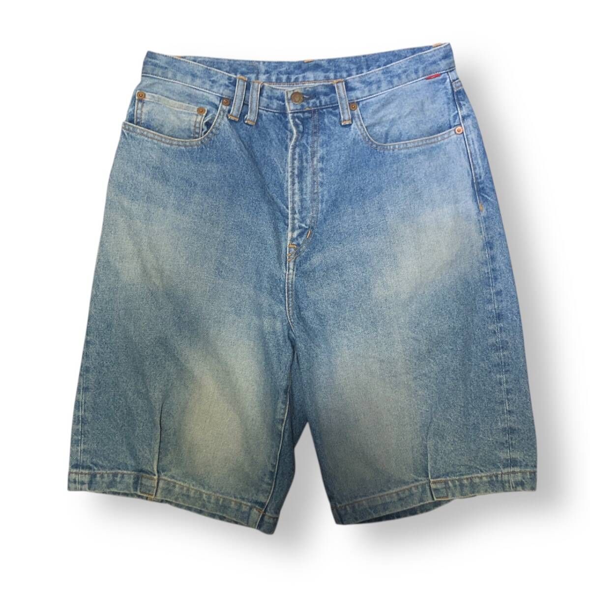 25 ss 80 s 5 POCKET DENIM HEM TUCK SHORTS ハーフ綿パン サイズ1 アナクロノーム