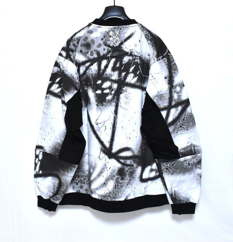 ラッセルノ ゴルフ クルーネック P.O スプレー ペイズリー 5 6 RG-2430619 ホワイト 裏起毛 スウェット