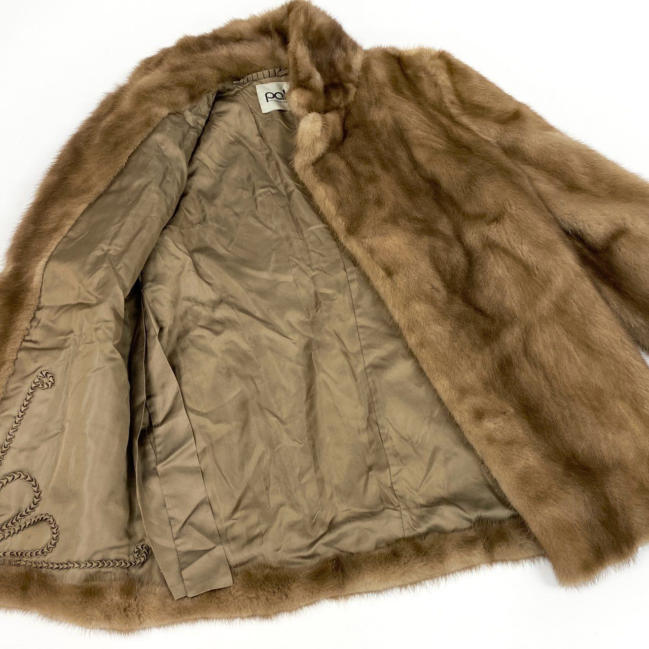 27L1 palody パステルミンク ミンクコート 毛皮コート サイズ13号