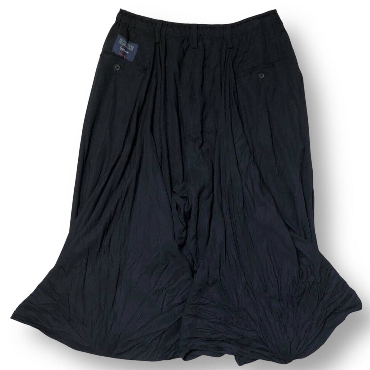 24ss REGULATION YOHJI YAMAMOTO 定番 カラスパンツ セルロース サイズ 