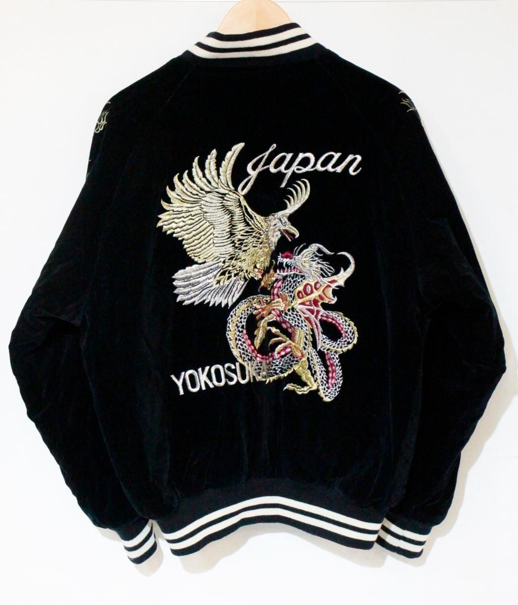 中古】 メンズスカジャン M SLIDER/90s/dragon & eagle/別珍スカジャン