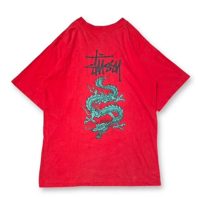 90 s OLD STUSSY 紺タグ DROGON TEE 半袖Tシャツ Sサイズ ステューシー