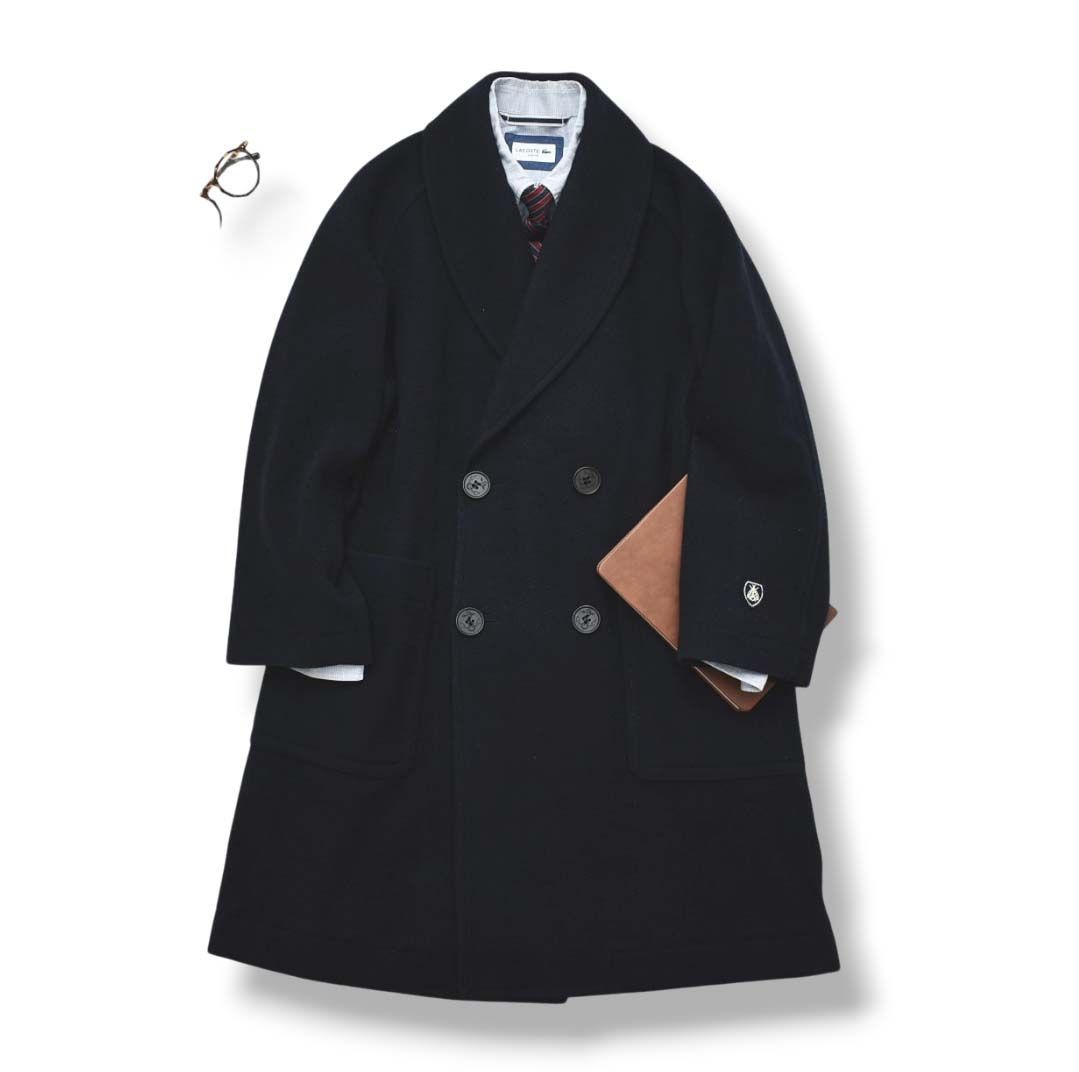 ORCIVAL オーシバル　ライトモッサーダブルオーバーコート　美品 人気】 オーシバル ORCIVAL オーシバル ライトモッサーダブルオーバー