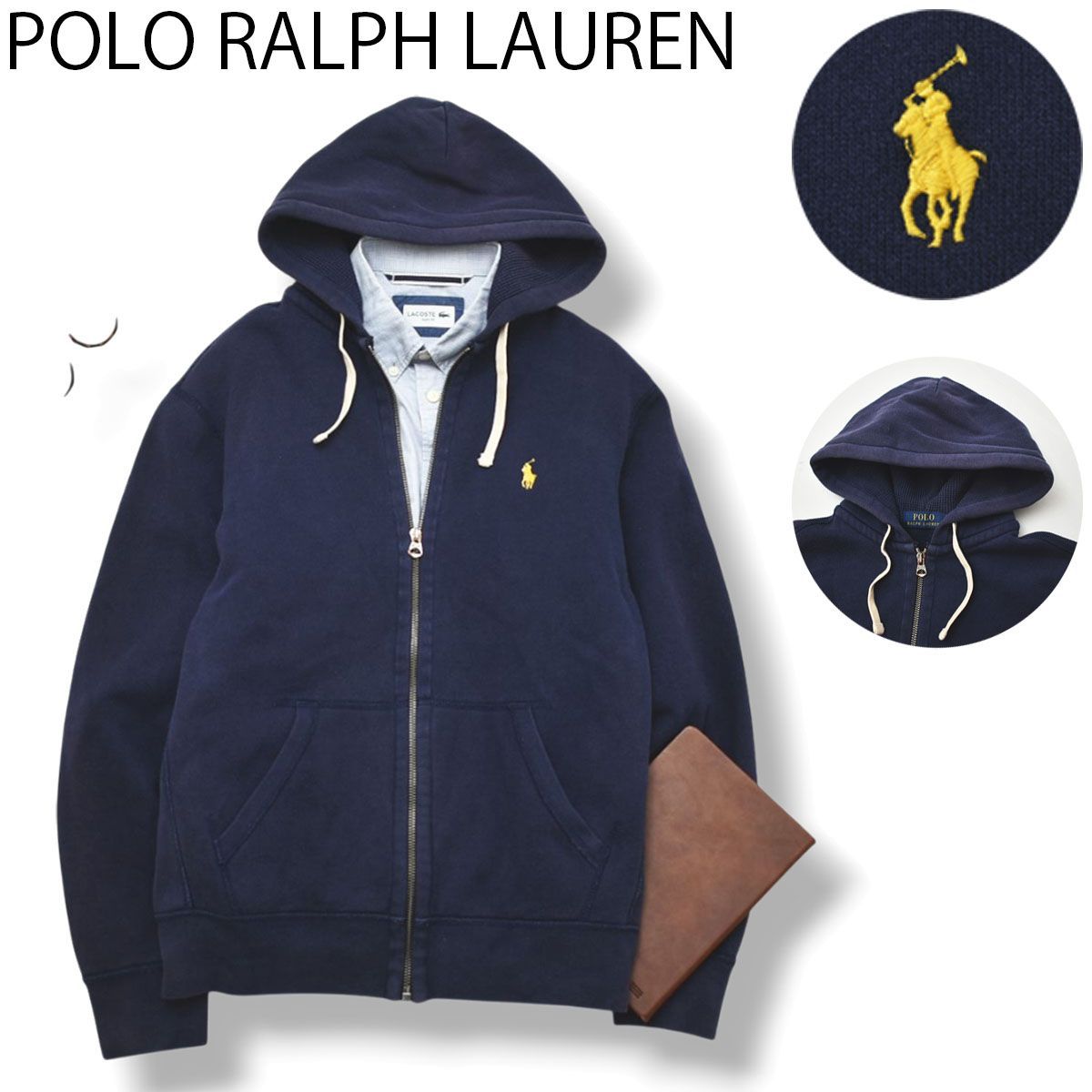 新品未使用　ポロラルフローレン　パーカー　ネイビー　裏起毛　M 定番】 ラルフローレン POLO RALPH LAUREN 裏起毛 スウェット