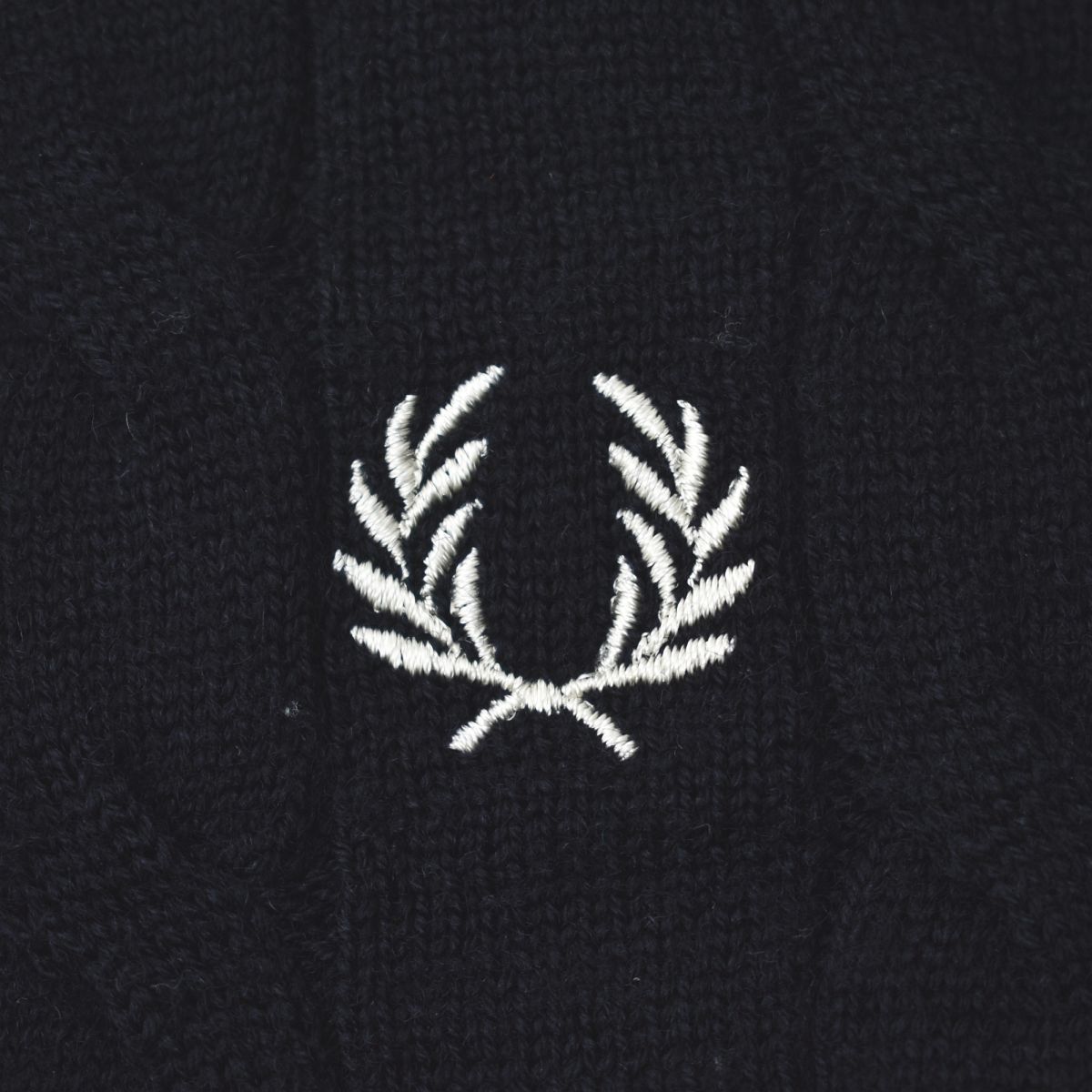 上質】 フレッドペリー FRED PERRY ケーブル編み メリノウール 