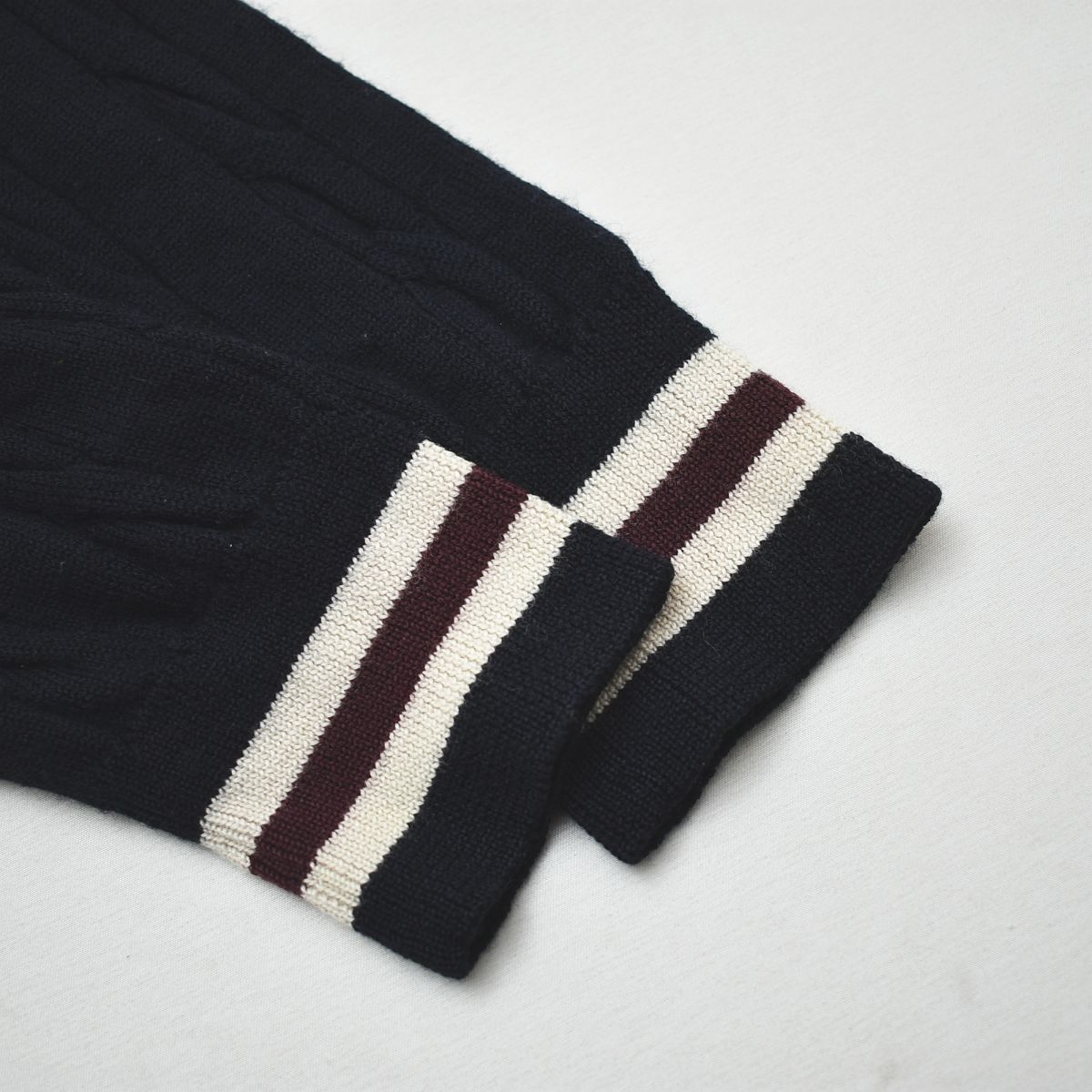 スノーボードブーツ ブラック 24.0cm 上質】 フレッドペリー FRED PERRY ケーブル編み メリノウール