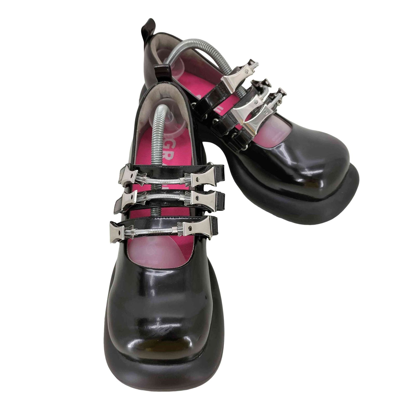 ユーズドフルギ 古着 GRAPE ブラックエナメルメリージェーンシューズ レディース JPN 37