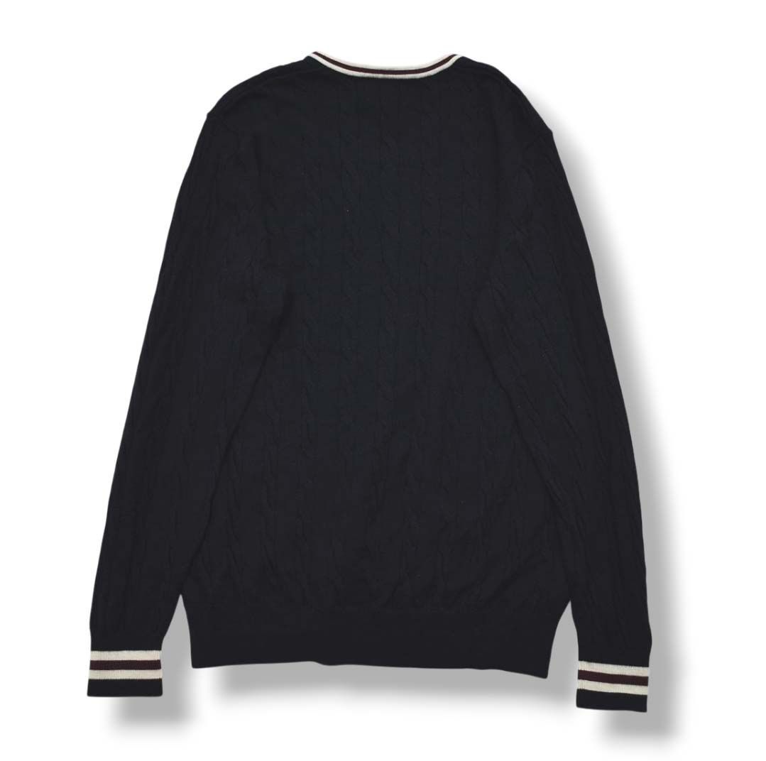 上質】 フレッドペリー FRED PERRY ケーブル編み メリノウール