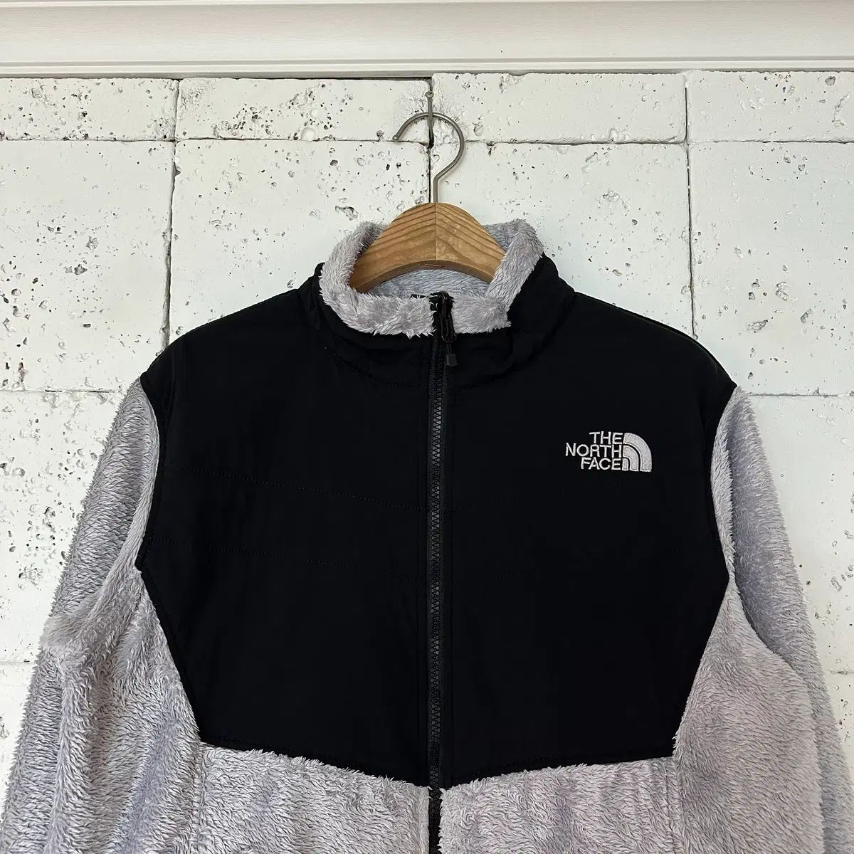 M ザノースフェイス フリースジャケット メランジ グレー
