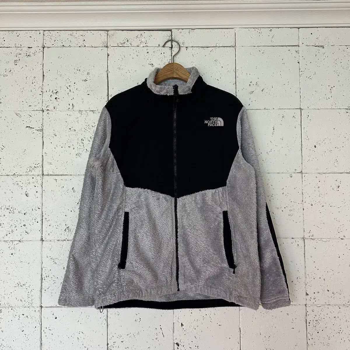 M ザノースフェイス フリースジャケット メランジ グレー