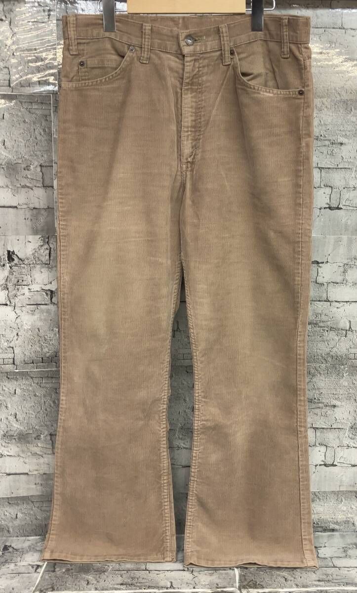 LEVI’S リーバイス 517 1523 80 s 42 TALON ボタン裏513 コーデュロイパンツ サイズW 34 L 32 ブラウン