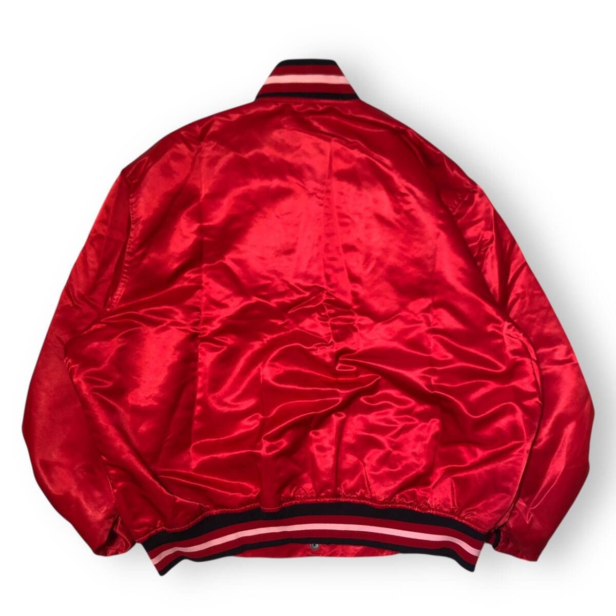 90s STARTER BULLS stadium jacket スタジャン レッド XXLサイズ