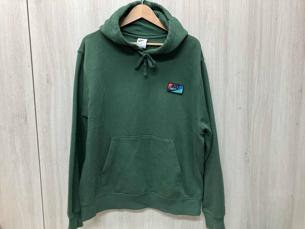 NIKE ナイキ上下セット セットアップ 裏起毛 スウェット パーカー サイズXL パンツ サイズL グリーン