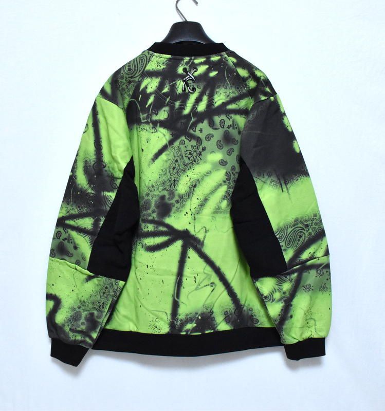 ラッセルノ ゴルフ クルーネック P.O スプレー ペイズリー ホワイト 2XL