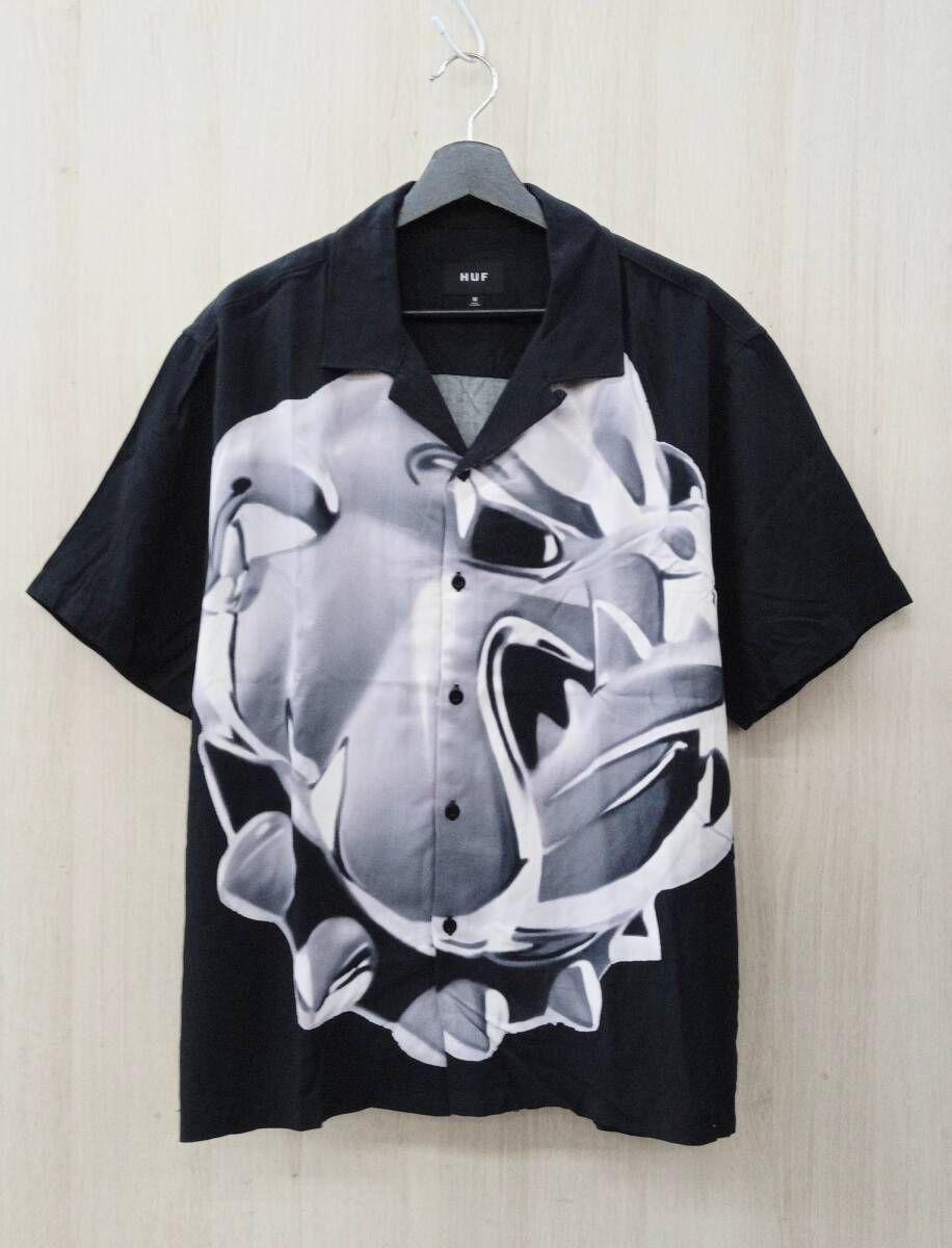 HUF/ハフ/半袖シャツ/BIG DAWG RESORT SHIRT/ブラック/Mサイズ