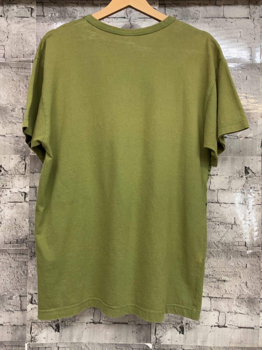 STUSSY ステューシー 半袖Tシャツ 90 s 紺タグ サイズL カーキ