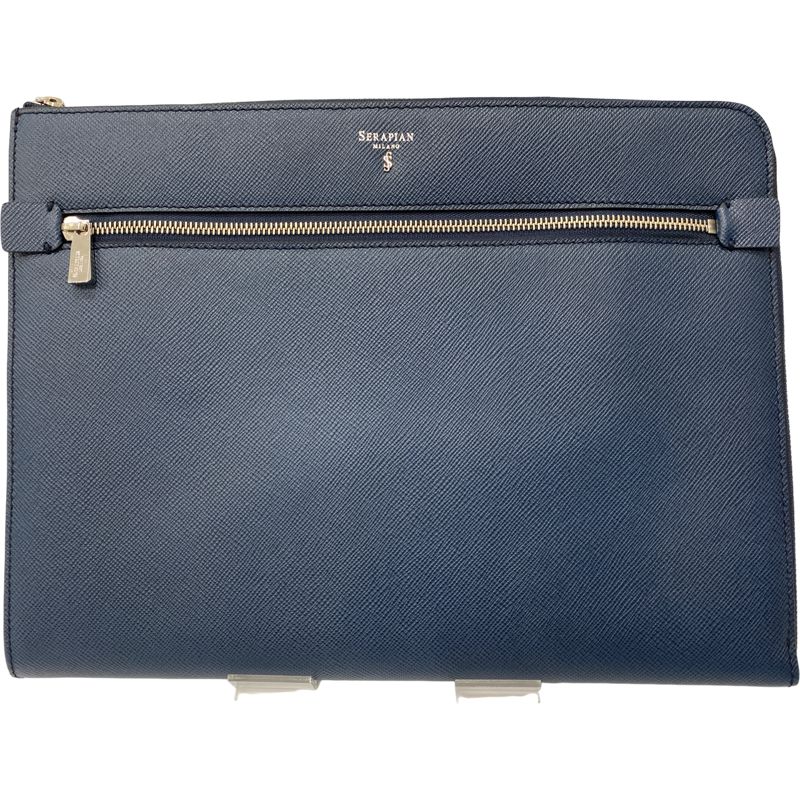 SERAPIAN |Folio With Sip Evolution|セカンドバッグ|牛革|NVY