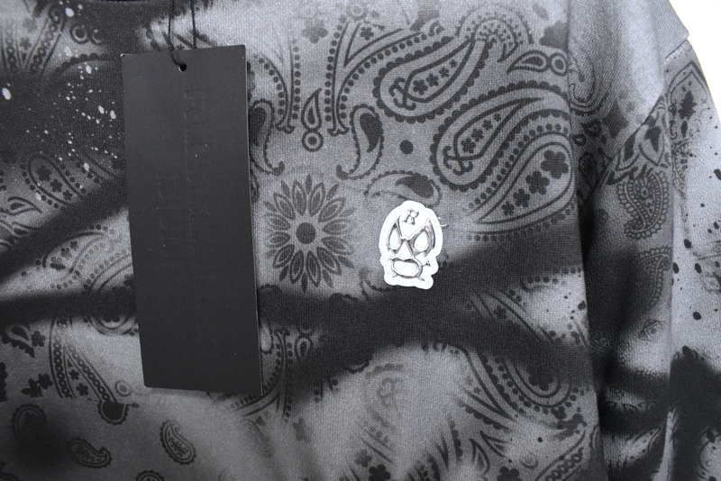 新品 ラッセルノ ゴルフ クルーネック P.O スプレー ペイズリー 7(2XL