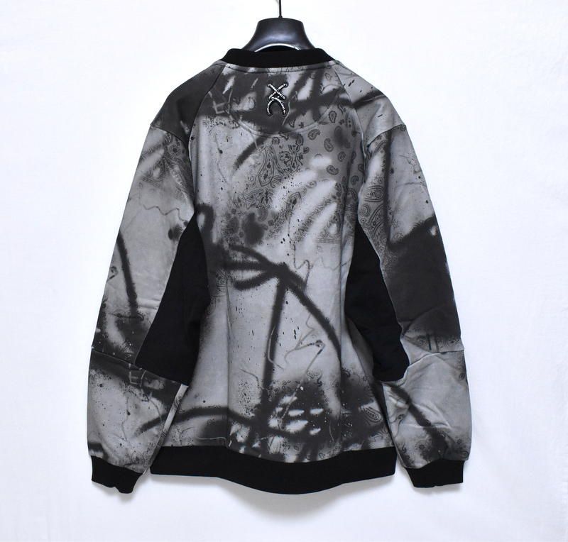 新品 ラッセルノ ゴルフ クルーネック P.O スプレー ペイズリー 7(2XL