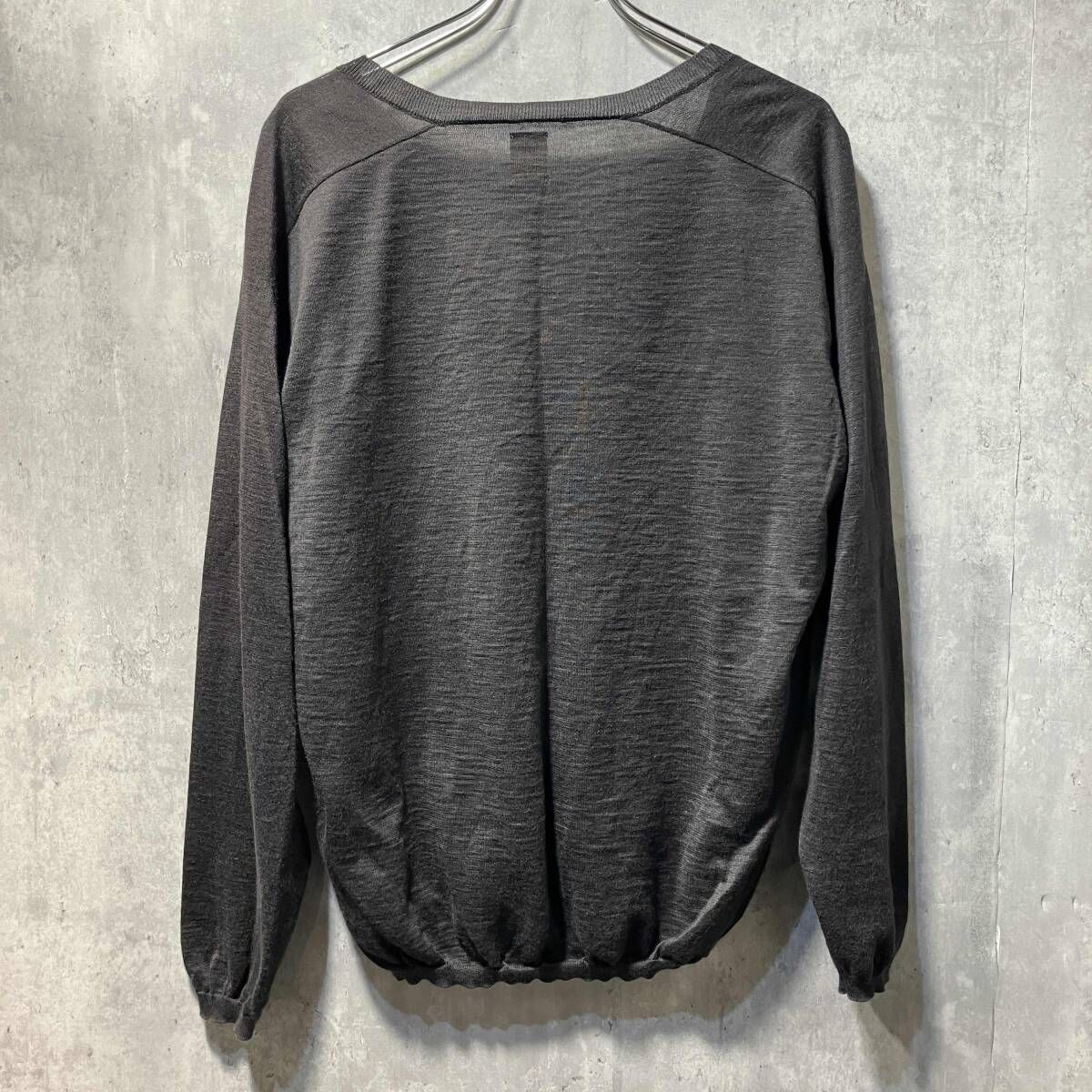 BATONER L'ECHOPPE別注 v neck knit Vネックニット グレー系 Mサイズ