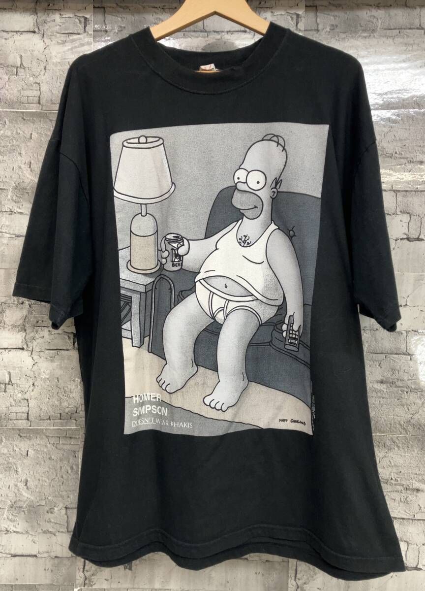 ザ シンプソンズ 半袖Tシャツ 90 s ホーマー ブラック