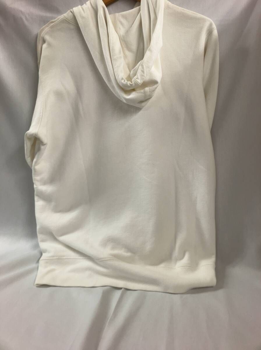 ホワイト SUPREME シュプリーム パーカー2000 s 1994 L ogo Arm Patch Two Tone Hoodie メンズ 部分汚れ複数有り