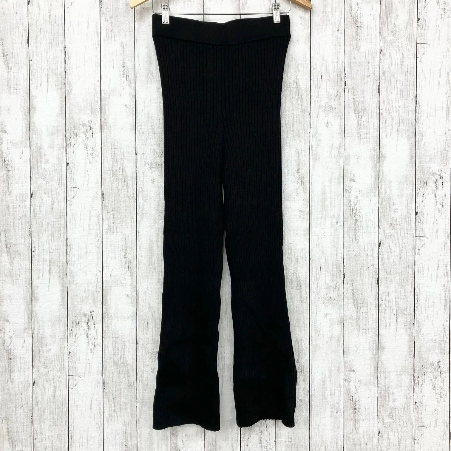 LE PHIL ル フィル リブパンツ ブラック