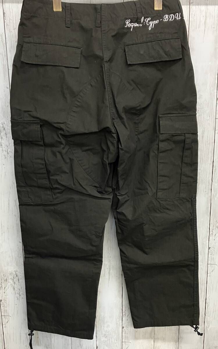SEQUEL カーゴパンツ シークエル SQ-24 AW-PT-07 ブラック size M