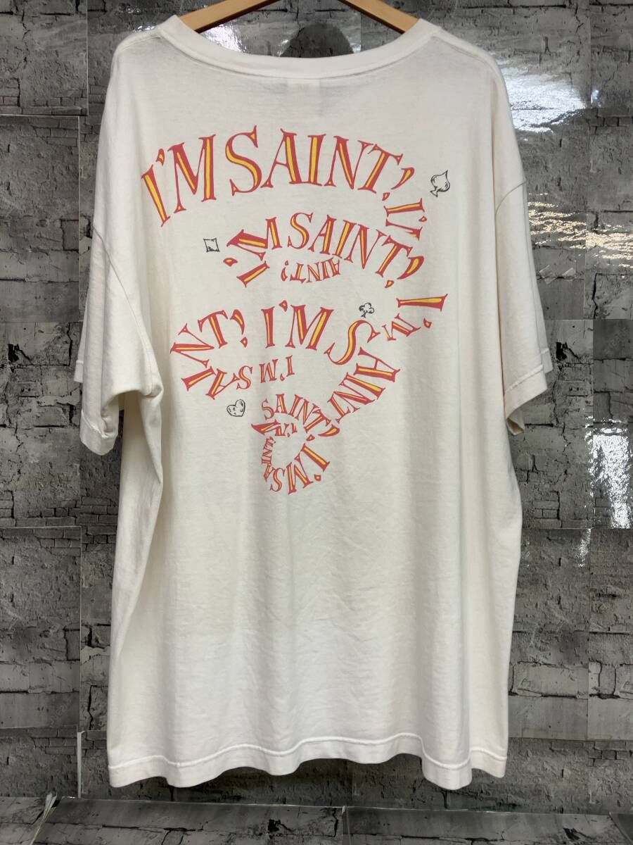 SAINT MICHAEL セントマイケル 半袖Tシャツ Alice ×Disney サイズXXL ホワイト