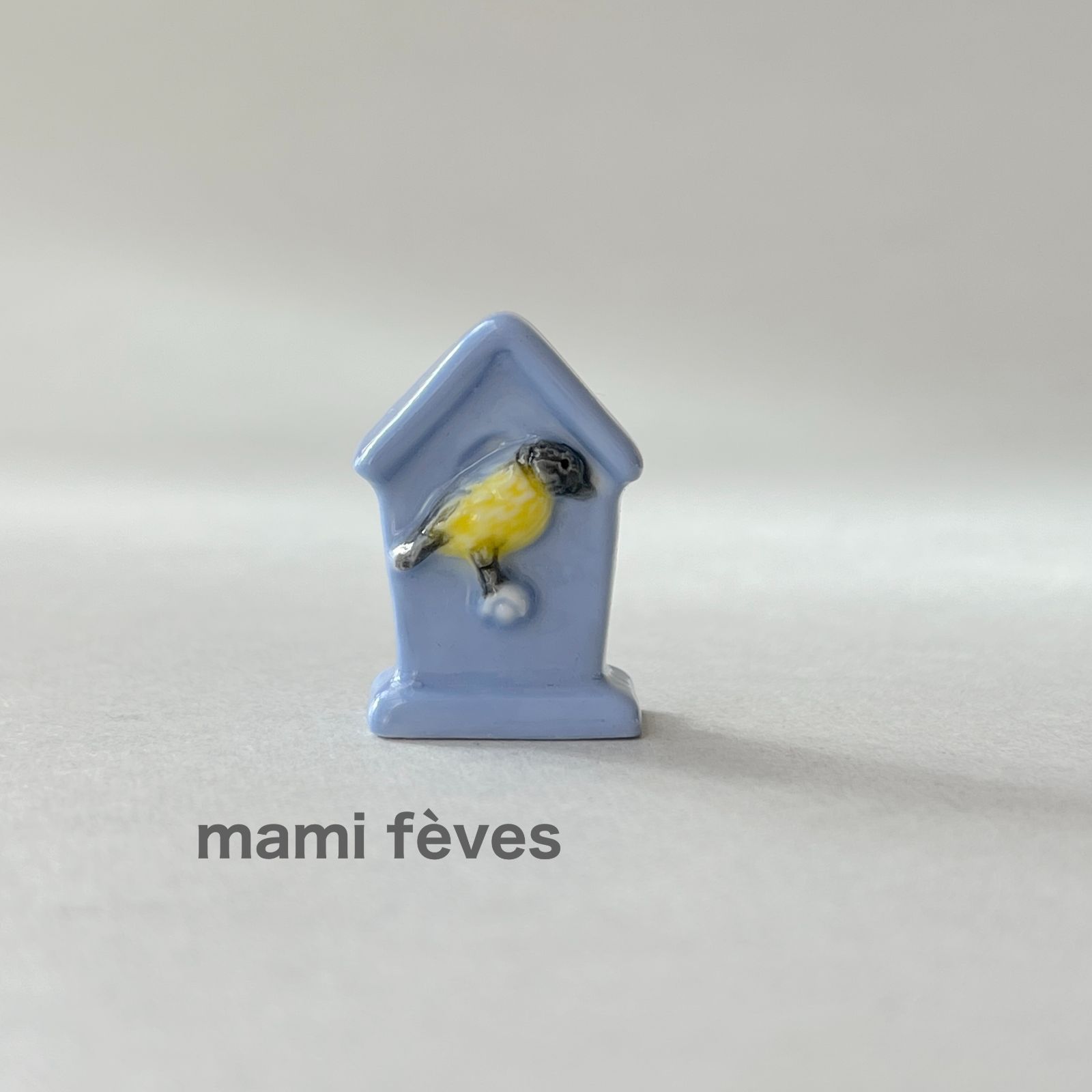 フェーヴ 小鳥と鳥小屋 お庭 フランス フェーブ ミニチュア陶器 - メルカリ