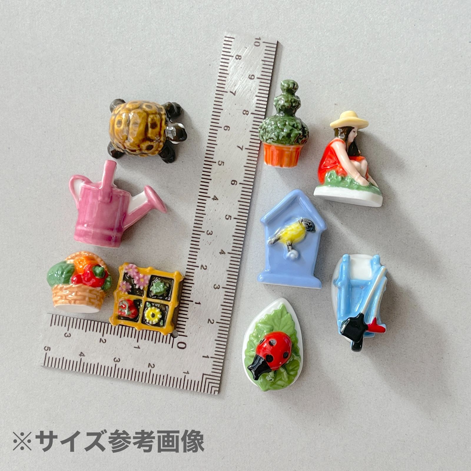 フェーヴ 小鳥と鳥小屋 お庭 フランス フェーブ ミニチュア陶器 - メルカリ