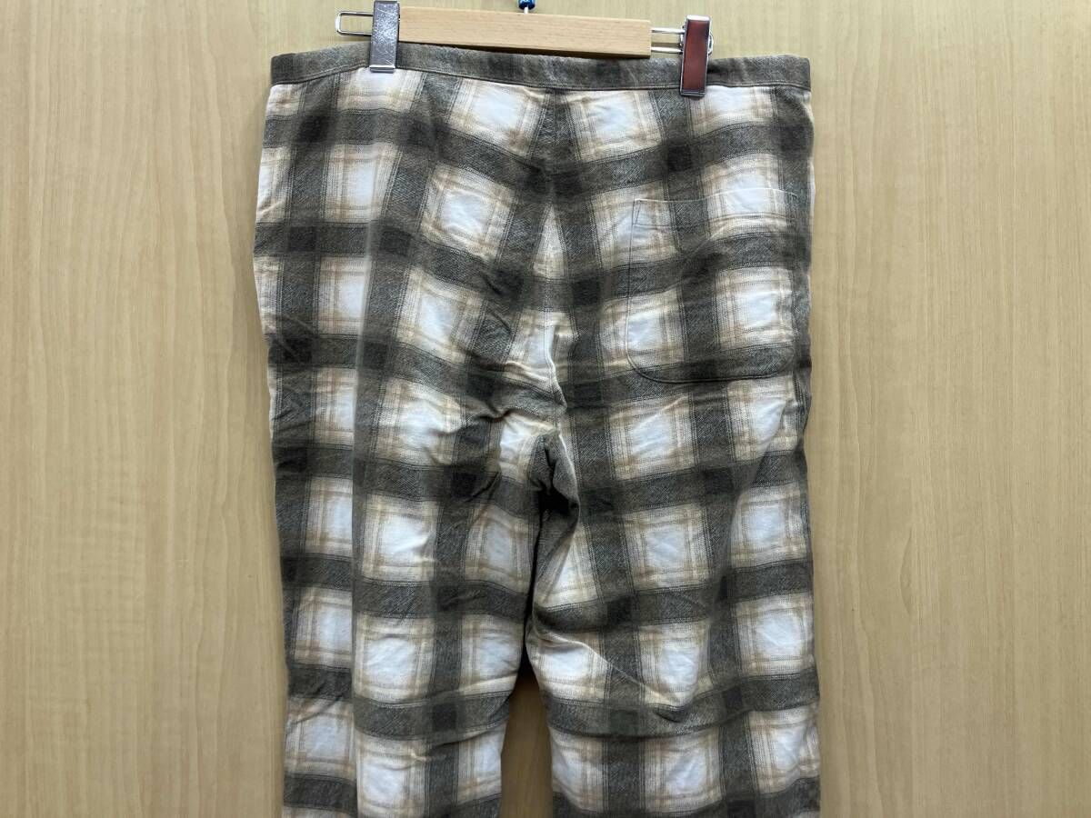 UNUSED アンユーズド UW0993 日本製 オンブレチェックパンツ ブラック