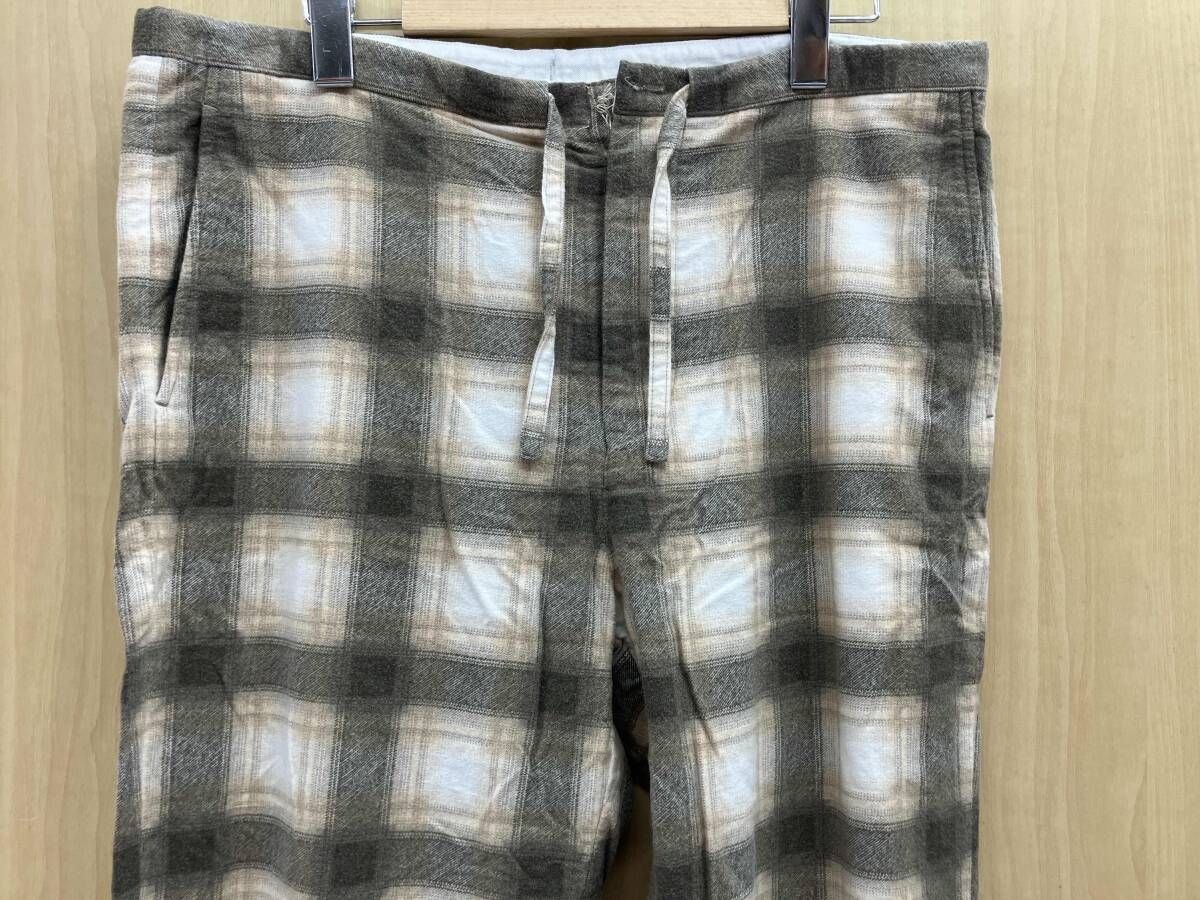 UN アンユーズド UW 0993 オンブレチェックパンツ ブラック イエロー サイズ1 コットン