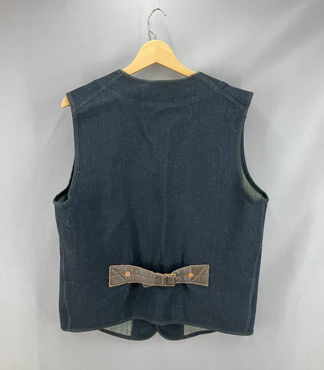 BON COURA ボン クラージュ パイピング ベスト サイズ40 ネイビー 通年