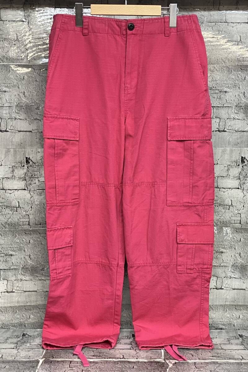 STUSSY ステューシー RIPSTOP SURPLUS CARGO カーゴパンツ 116557 サイズ30 ピンク