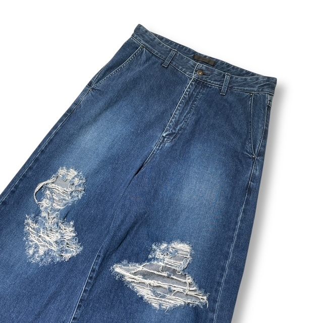 juha 24SS DAMAGE BAGGY DENIM PANTS JUHA - DAMAGE BAGGY DENIM PANTS