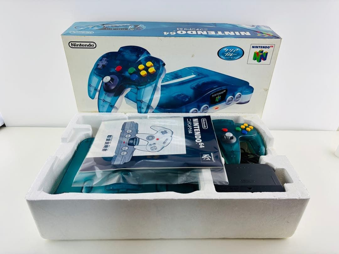 Nintendo NINTENDO64 クリアブルー 本体 64 ニンテンドー - メルカリ