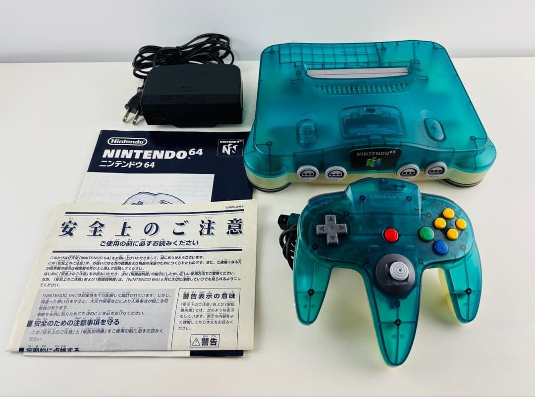 Nintendo NINTENDO64 クリアブルー 本体 64 ニンテンドー - メルカリ