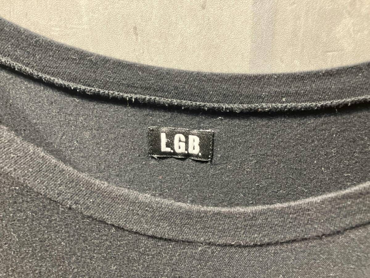 00s Y2K L.G.B. グラフィックロングカットソー 半袖Tシャツ 2 ブラック HSC/M 006FLCL エルジービー