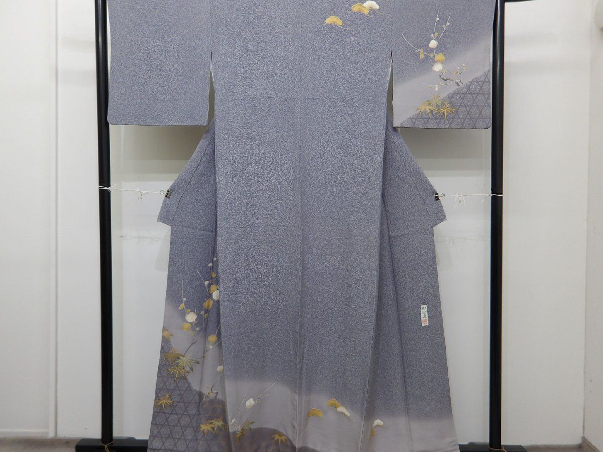 P 41049 重厚な 付下げ 訪問着 袷 bｔ