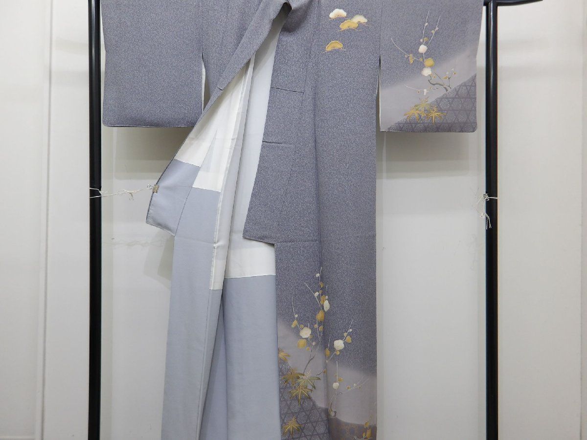 P 41049 重厚な 付下げ 訪問着 袷 bｔ