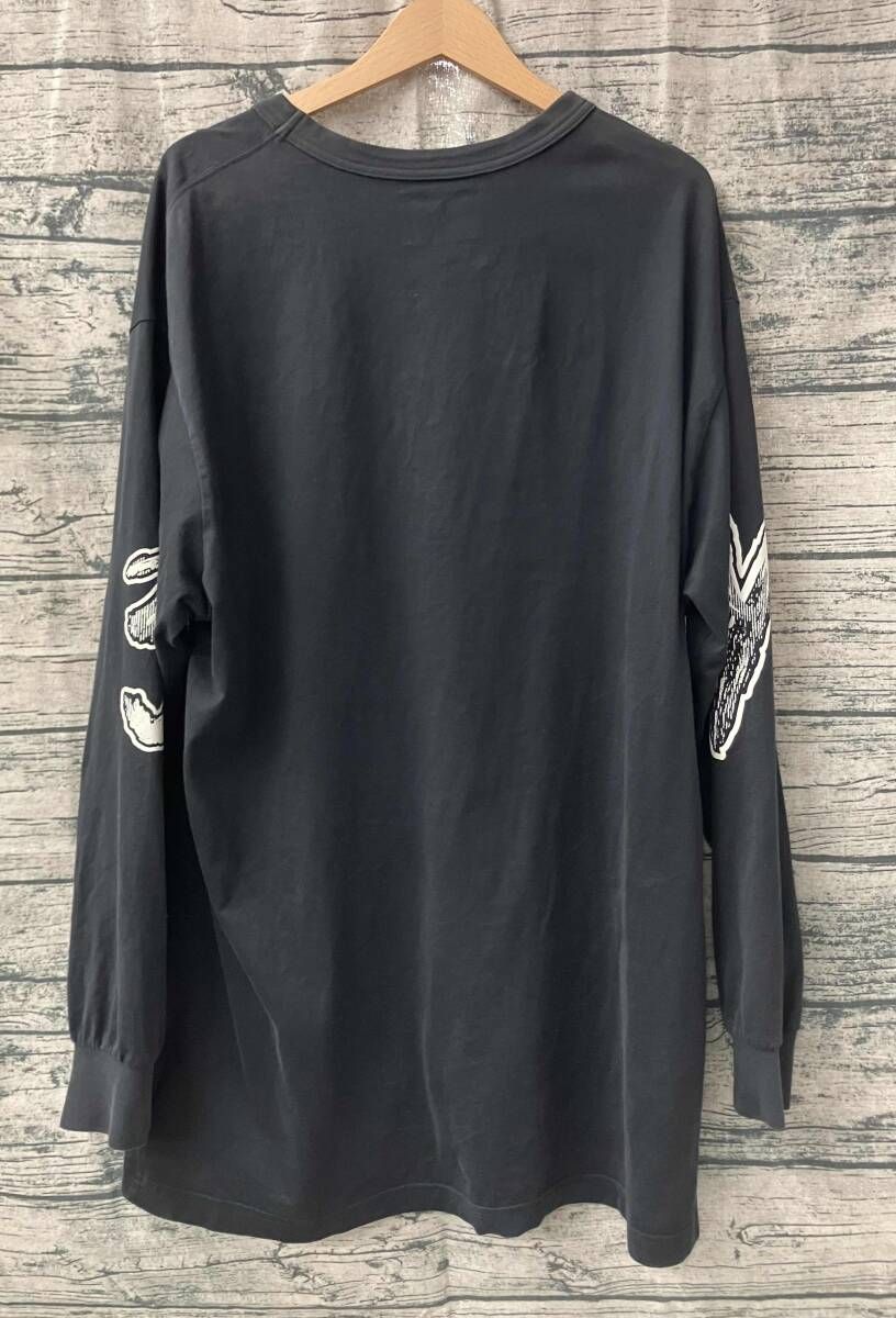 adidas Y 3 ワイスリー アディダス H 44811 長袖Tシャツ BLK サイズM 七分 長袖カットソー トップス メンズ