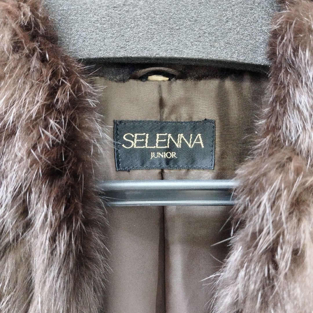 SELENNA JUNIOR アウター コート ファーコート 兎毛皮 ラビットファー 