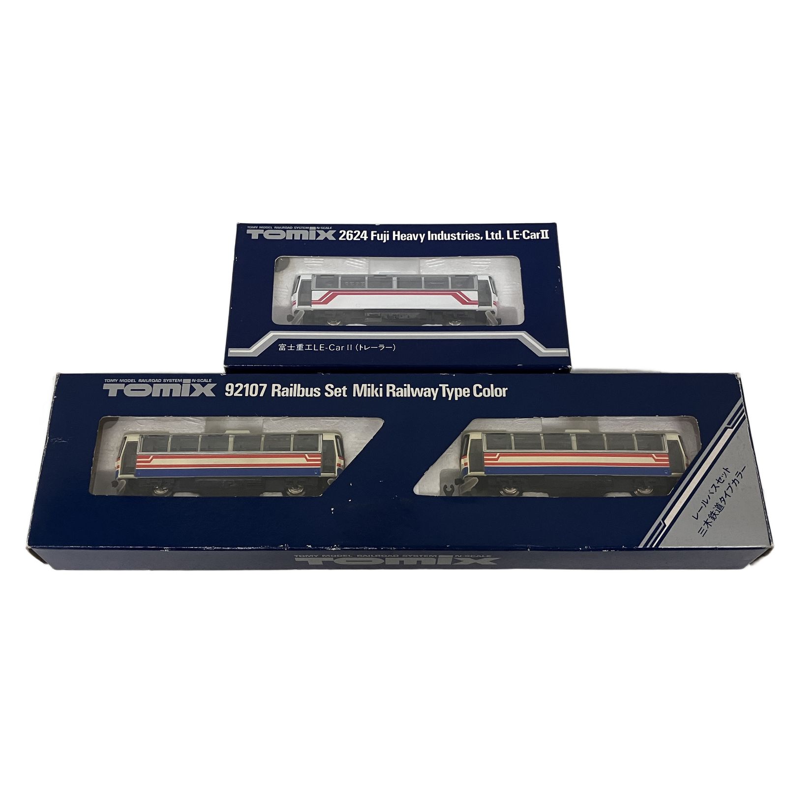 TOMIX 2624 92107 富士重工 LE Car II トレーラー レールバスセット 三木鉄道タイプ 3両セット Nゲージ 鉄道模型 トミックス