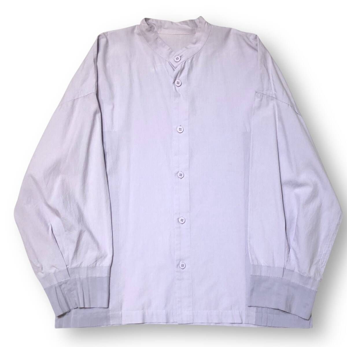 24 aw IM MEN DUO SHIRT デュオシャツ パープル サイズ2 アイムメンイッセイミヤケ