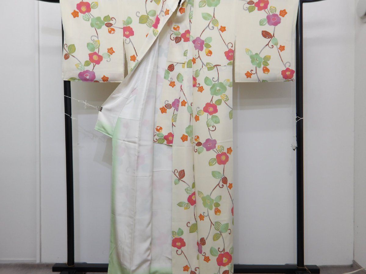 P 41050 かわいい 手描き 小紋 袷 bｋ