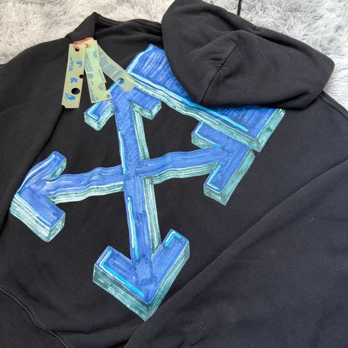 XLサイズ オフホワイト フードTシャツ