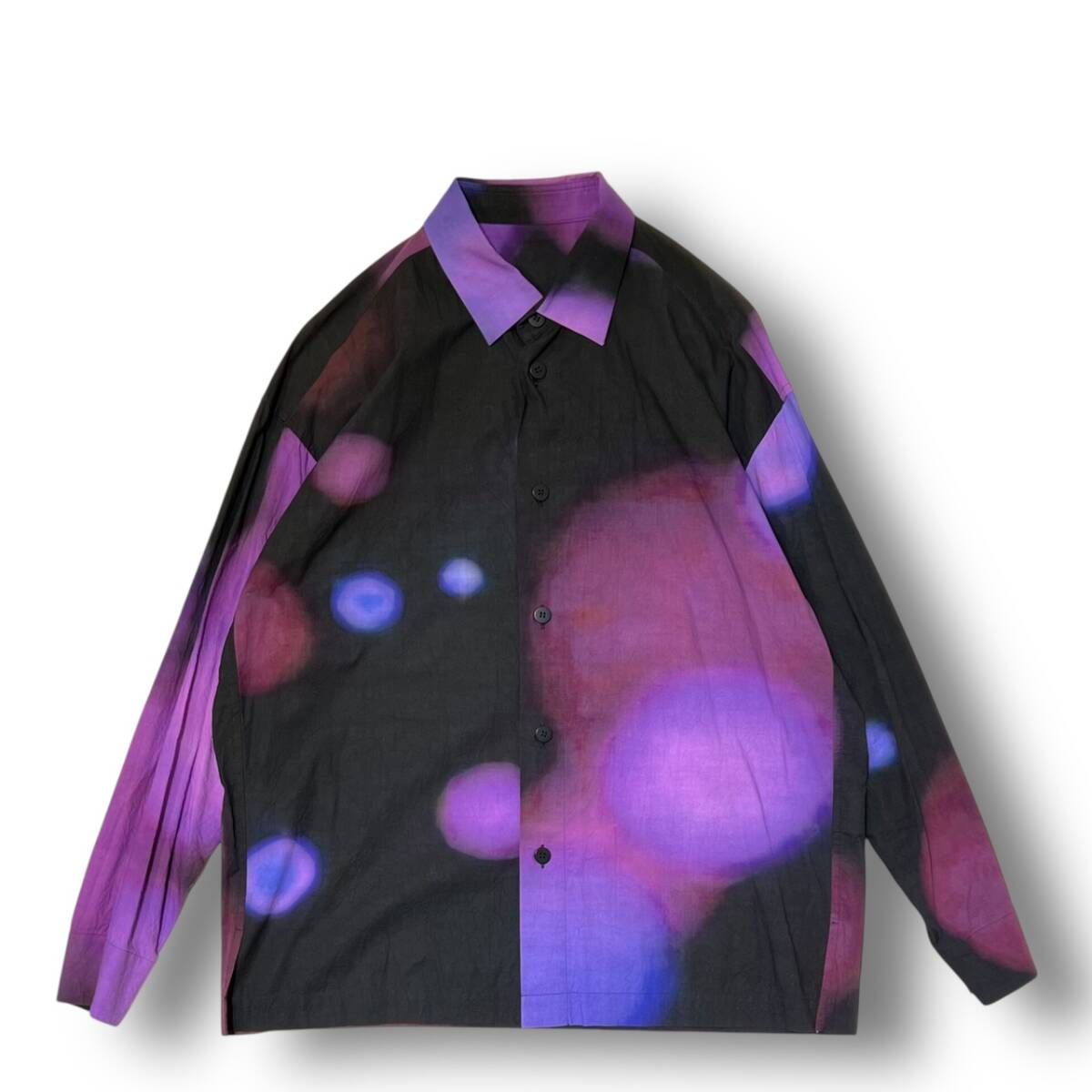 23 AW IM MEN GALAXY SHIRT ギャラクシーシャツ パープル ブラック サイズ2 アイムメン